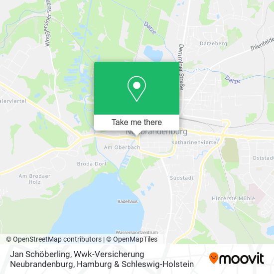 Jan Schöberling, Wwk-Versicherung Neubrandenburg map
