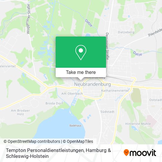 Tempton Personaldienstleistungen map