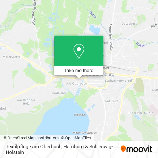 Карта Textilpflege am Oberbach