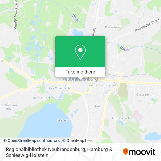 Regionalbibliothek Neubrandenburg map
