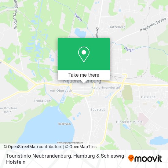 Карта Touristinfo Neubrandenburg