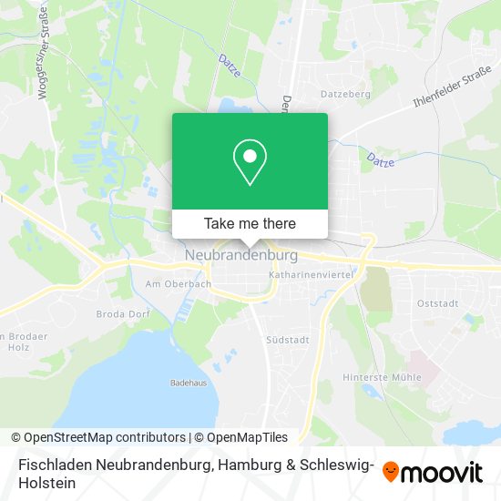 Fischladen Neubrandenburg map