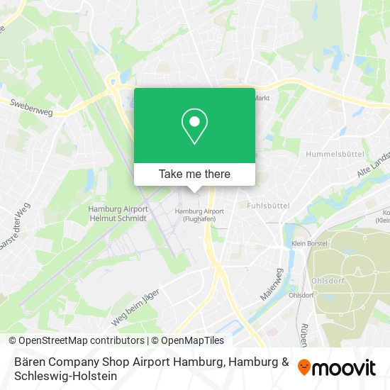 Bären Company Shop Airport Hamburg map