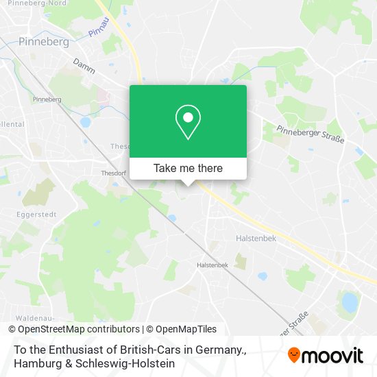 To the Enthusiast of British-Cars in Germany. map