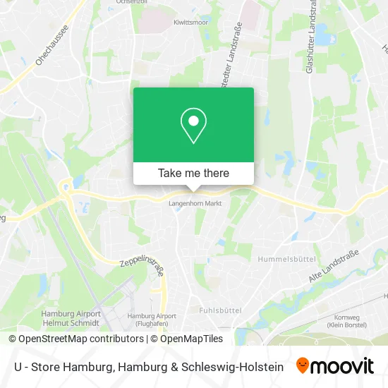 U - Store Hamburg map