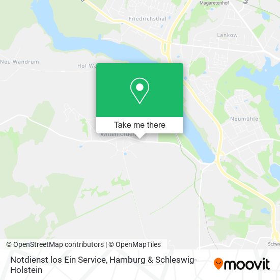 Notdienst los Ein Service map
