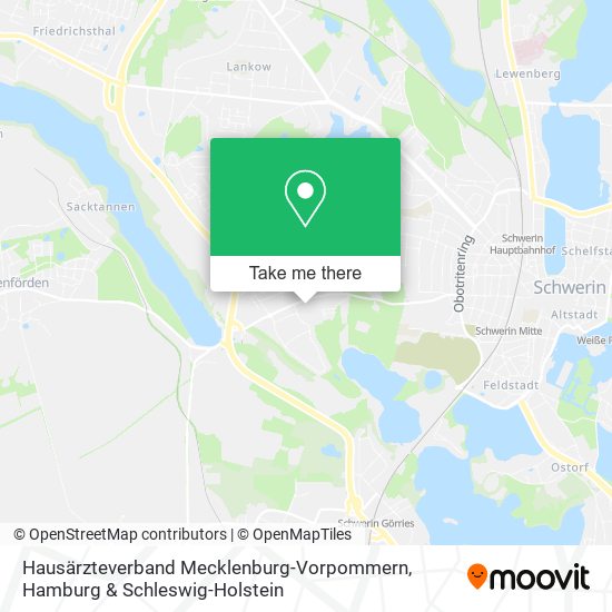 Hausärzteverband Mecklenburg-Vorpommern map