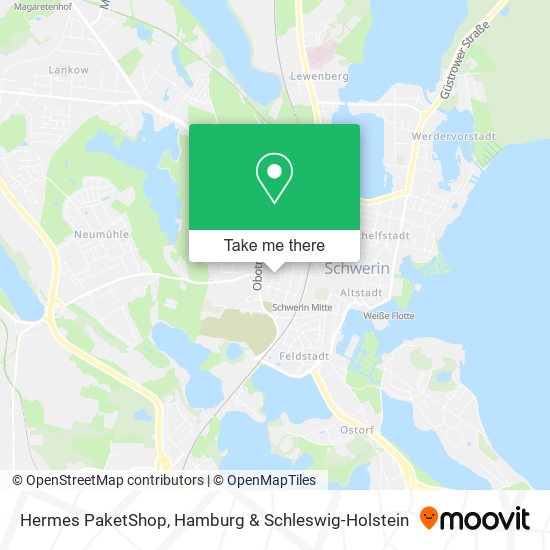 Hermes PaketShop map