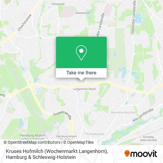 Карта Kruses Hofmilch (Wochenmarkt Langenhorn)