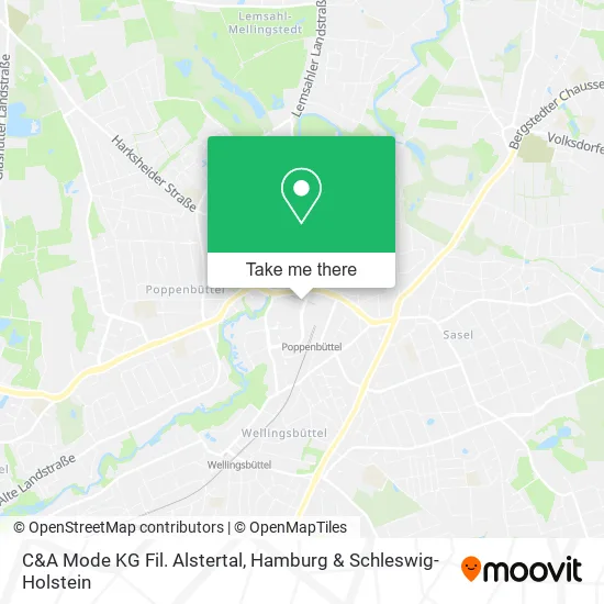 Карта C&A Mode KG Fil. Alstertal