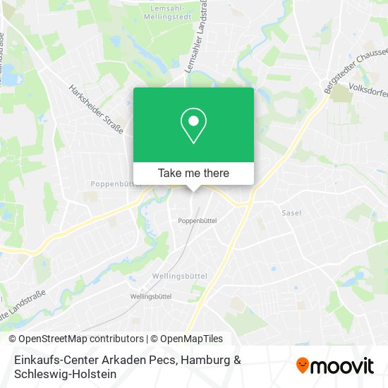 Einkaufs-Center Arkaden Pecs map