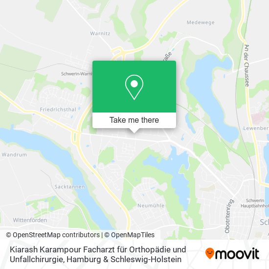 Kiarash Karampour Facharzt für Orthopädie und Unfallchirurgie map