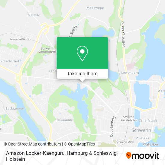Amazon Locker-Kaenguru map