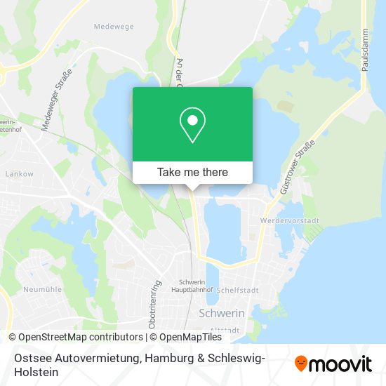 Ostsee Autovermietung map