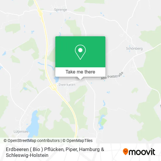 Карта Erdbeeren ( Bio ) Pflücken, Piper