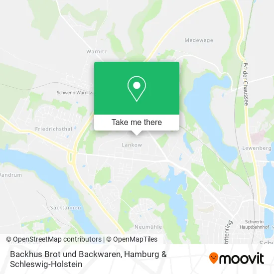 Карта Backhus Brot und Backwaren
