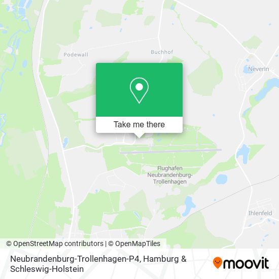 Neubrandenburg-Trollenhagen-P4 map