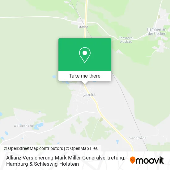 Карта Allianz Versicherung Mark Miller Generalvertretung