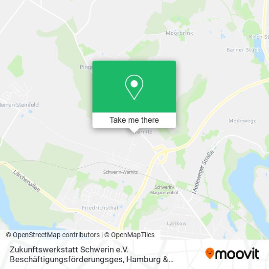 Zukunftswerkstatt Schwerin e.V. Beschäftigungsförderungsges map