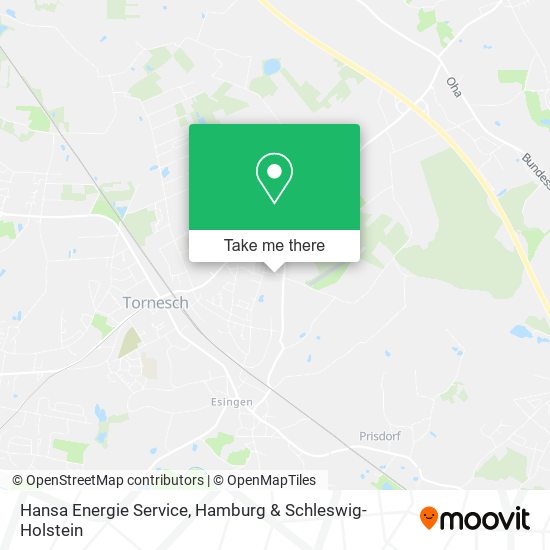 Hansa Energie Service map