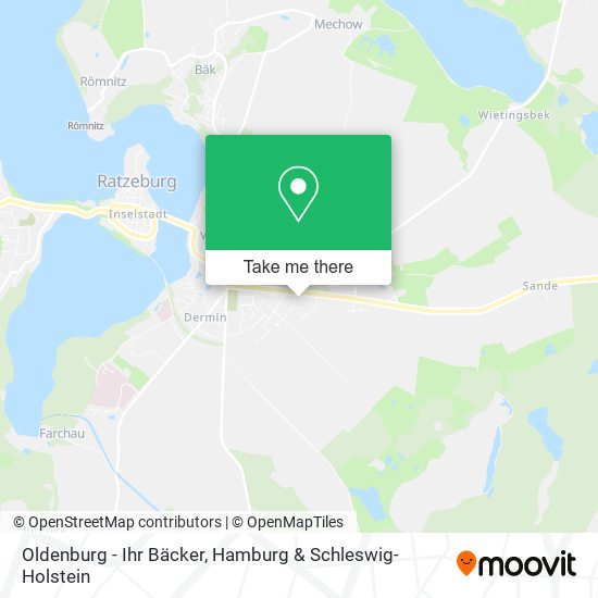 Oldenburg - Ihr Bäcker map