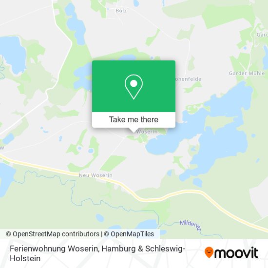 Ferienwohnung Woserin map