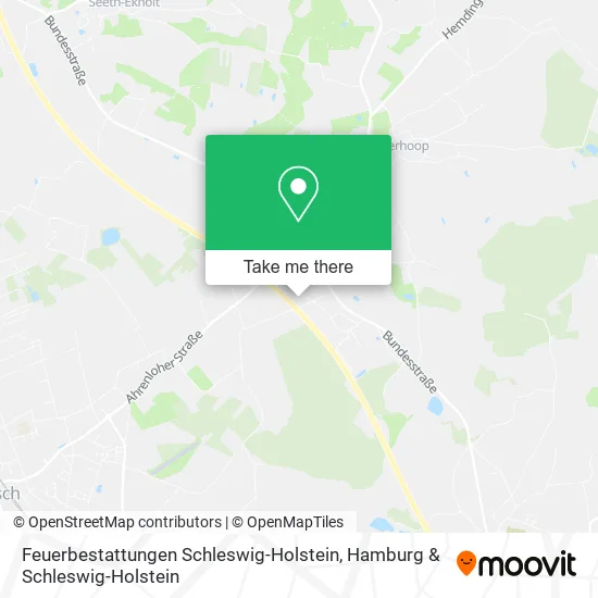 Карта Feuerbestattungen Schleswig-Holstein
