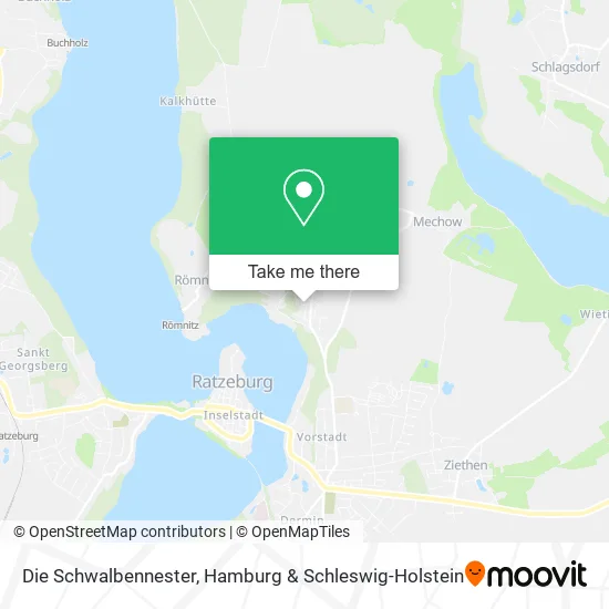 Карта Die Schwalbennester