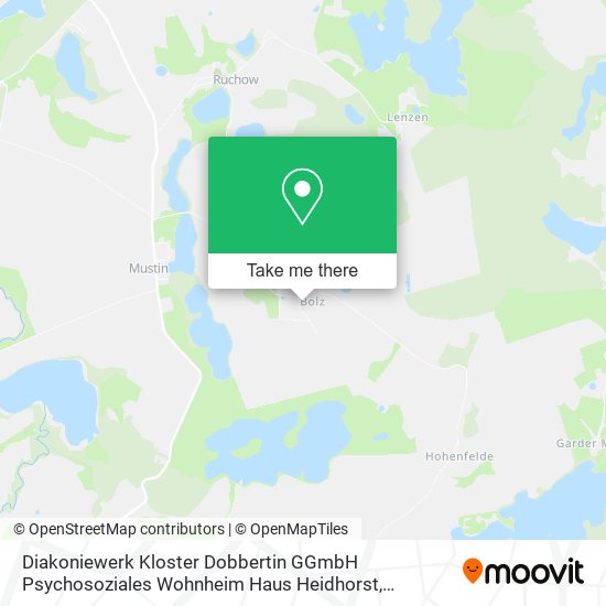 Diakoniewerk Kloster Dobbertin GGmbH Psychosoziales Wohnheim Haus Heidhorst map