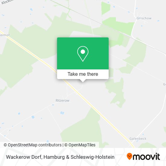 Wackerow Dorf map