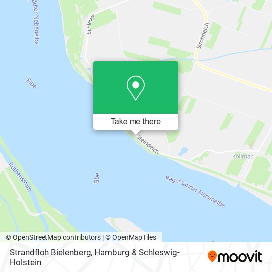 Strandfloh Bielenberg map