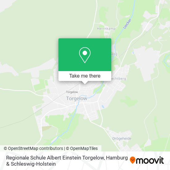 Карта Regionale Schule Albert Einstein Torgelow