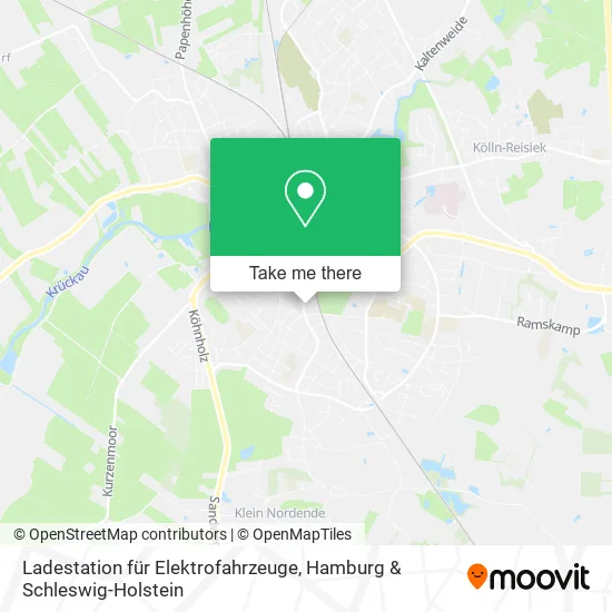 Карта Ladestation für Elektrofahrzeuge