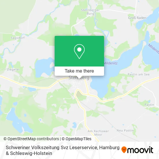 Карта Schweriner Volkszeitung Svz Leserservice