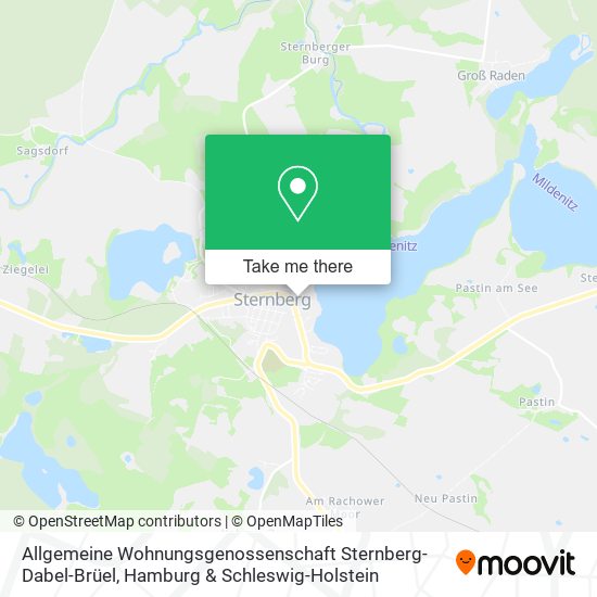 Allgemeine Wohnungsgenossenschaft Sternberg-Dabel-Brüel map