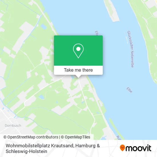 Карта Wohnmobilstellplatz Krautsand