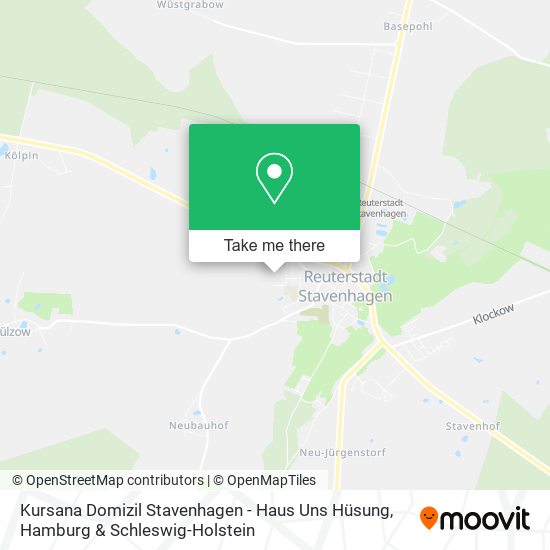Kursana Domizil Stavenhagen - Haus Uns Hüsung map