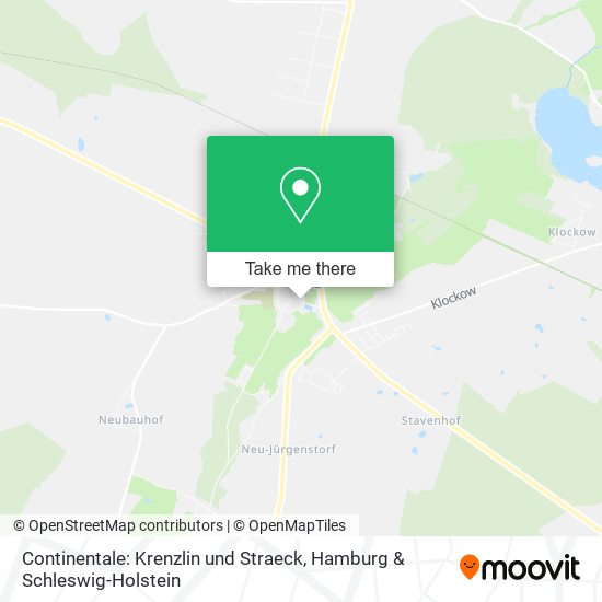 Continentale: Krenzlin und Straeck map
