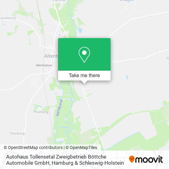 Autohaus Tollensetal Zweigbetrieb Böttche Automobile GmbH map