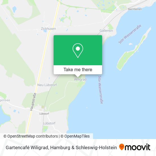 Gartencafé Wiligrad map