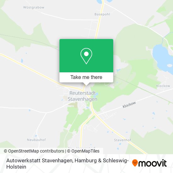 Autowerkstatt Stavenhagen map