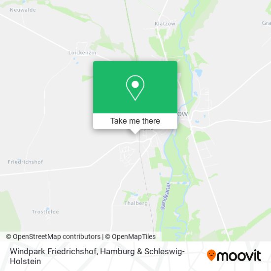 Windpark Friedrichshof map