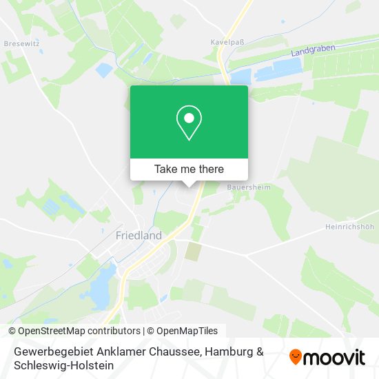 Gewerbegebiet Anklamer Chaussee map