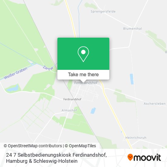 24 7 Selbstbedienungskiosk Ferdinandshof map