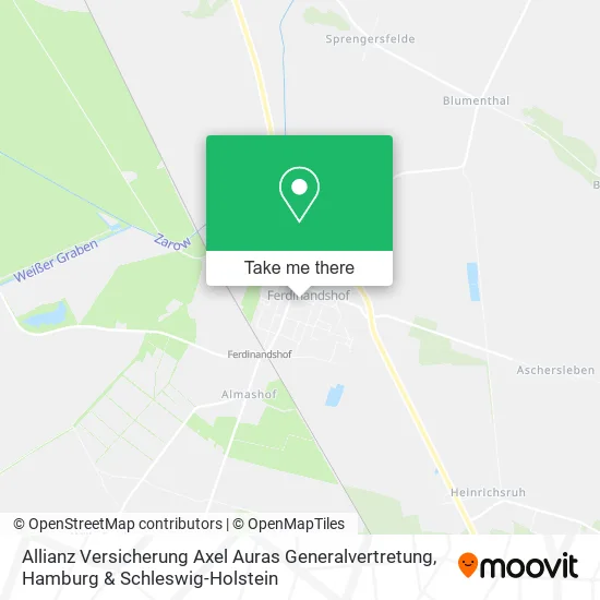 Карта Allianz Versicherung Axel Auras Generalvertretung