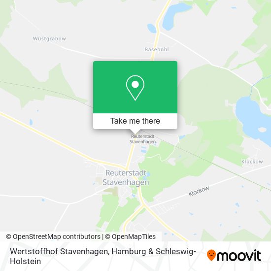 Wertstoffhof Stavenhagen map