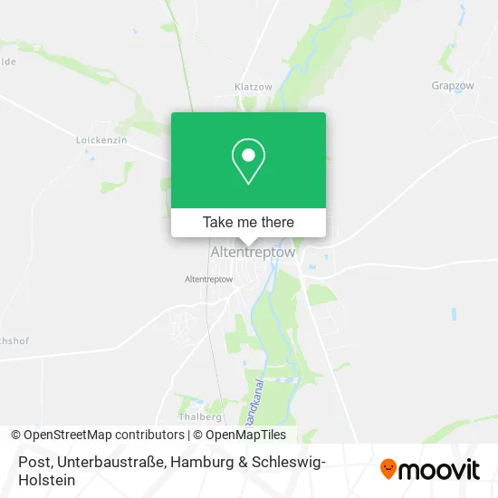 Карта Post, Unterbaustraße