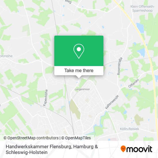 Handwerkskammer Flensburg map