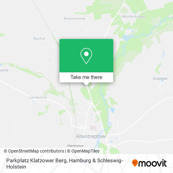 Parkplatz Klatzower Berg map