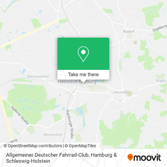 Карта Allgemeiner Deutscher Fahrrad-Club
